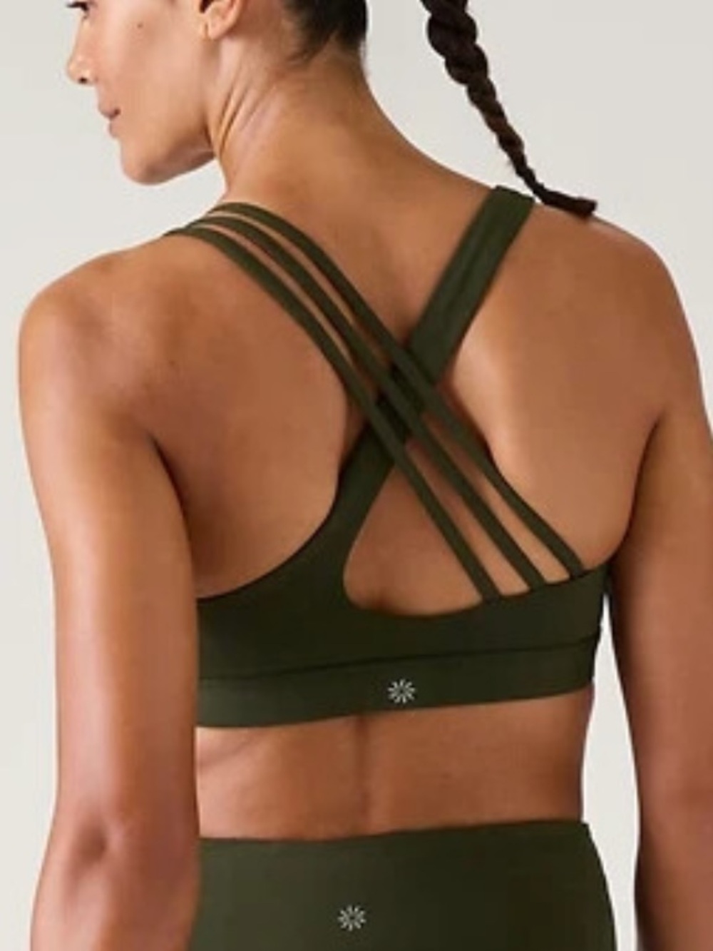 Athleta Train Free (A-c) Bra in Aspen Olive